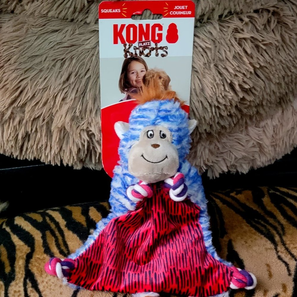 Kong Dog Toy Knots Flatz Monkey Small /Med New!
